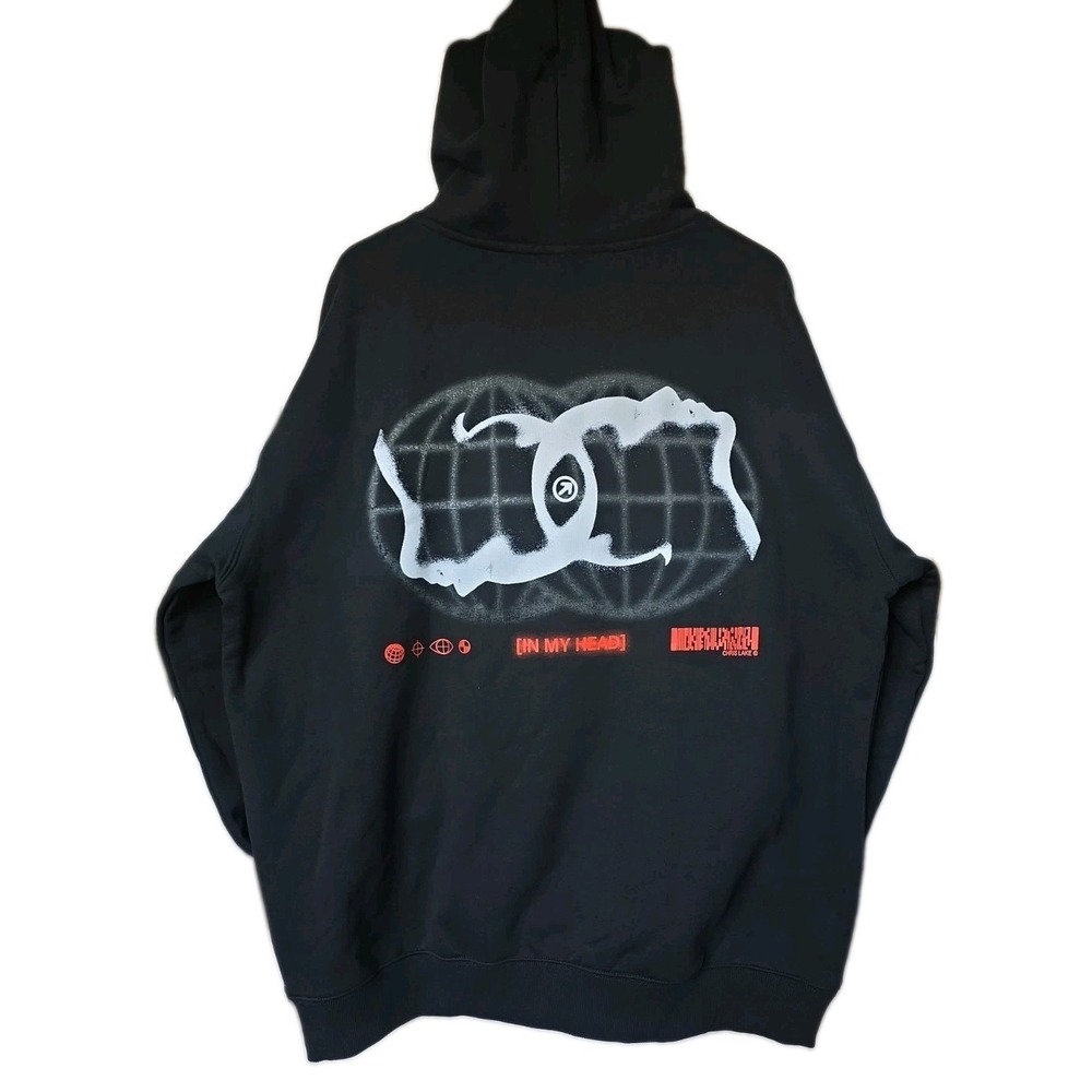 Chris Lake Chemistry In My Head Hoodie Black Heavyweight EDM Tour Merch Size XXL